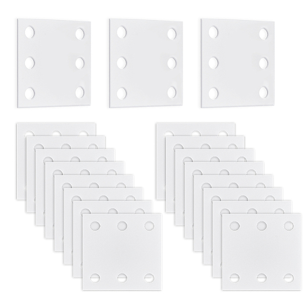 24Pcs Square Acrylic Sheet for Knitting Loom Accessories
