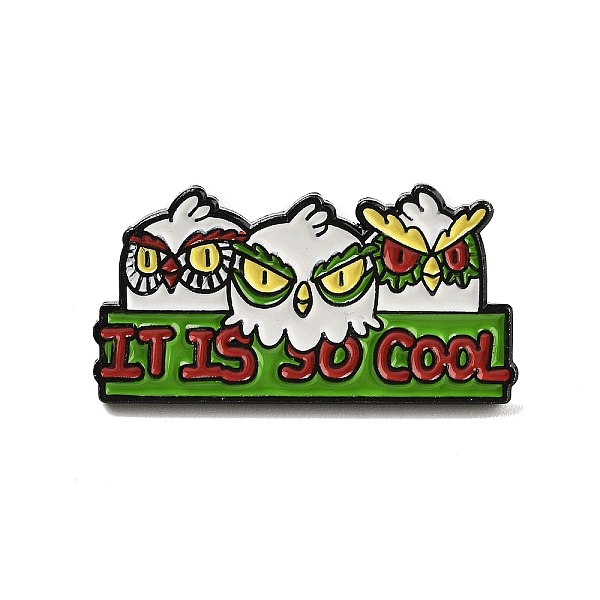 

PandaHall Alloy Enamel Brooch, for Backpack Clothes, Crocodile Skull Owl Giraffe, Bird, 15.5x30x2mm Alloy+Enamel Bird Green