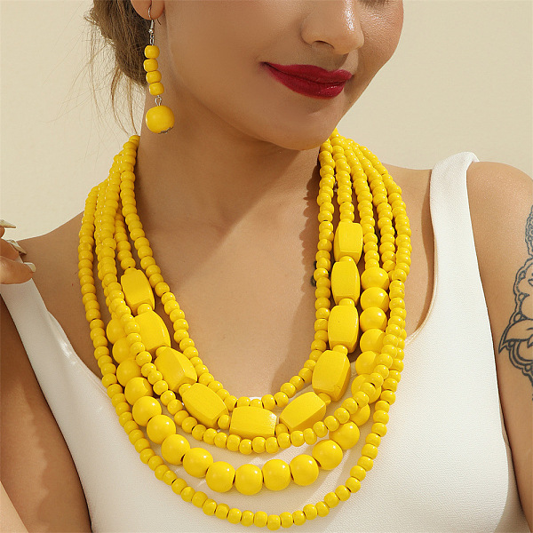 Wood Beaded Multila… - image