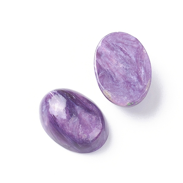 

PandaHall Natural Charoite Cabochons, Oval, 14x10x5.5~6mm Charoite Oval
