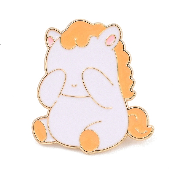 馬のエナメルピン