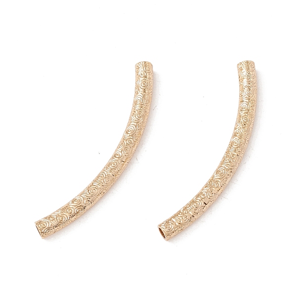 

PandaHall Brass Curved Tube Beads, Curved Tube Noodle Beads, Round Hole,Cadmium Free & Lead Free & Nickle Free, Real 18K Gold Plated, 30x2mm...