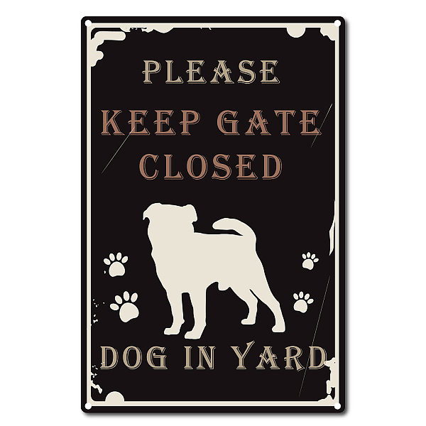 

PandaHall Vintage Metal Tin Sign, Wall Decor for Bars, Restaurants, Cafes Pubs, Dog Pattern, 30x20cm Tinplate Dog