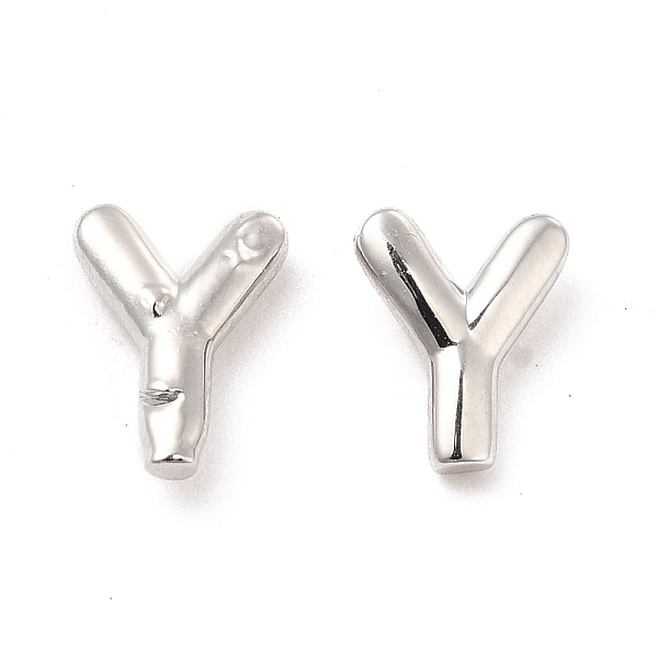 

PandaHall Brass Hollow Out Initial Letter Stud Earrings for Women, Platinum, Lead Free & Cadmium Free, Letter.Y, 7x5.5x1.5mm, Pin: 0.8mm...