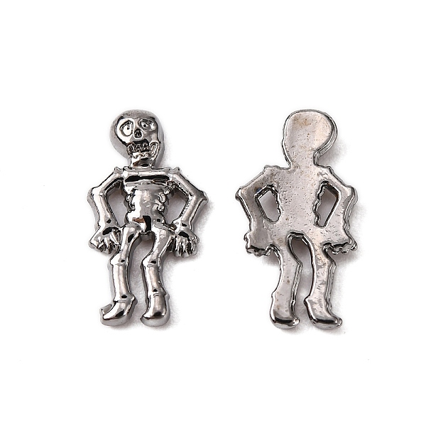 

PandaHall Halloween Jewelry, Alloy Cabochons, Nail Art Decoration Accessories for Women, Human Skeleton, Gunmetal, 10.7x5.5x1.3mm Alloy...