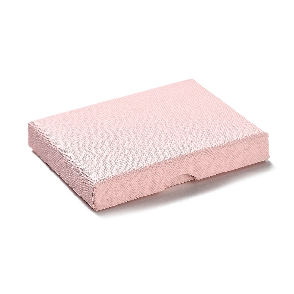 

PandaHall Cardboard Jewelry Set Boxes, with Sponge Inside, Rectangle, Pink, 9.05x7.1x1.55~1.65cm Paper Rectangle Pink