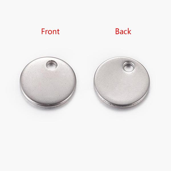 

PandaHall Original Color Stamping Blank Tag Charms 304 Stainless Steel Flat Round Pendants, 8x0.6mm, Hole: 0.8mm 304 Stainless Steel Flat...