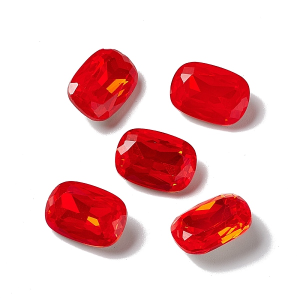 

PandaHall Opal Style K9 Glass Rhinestone Cabochons, Pointed Back & Back Plated, Octagon Rectangle, Ruby, 14x10x5mm Glass Rhinestone Octagon..., Red