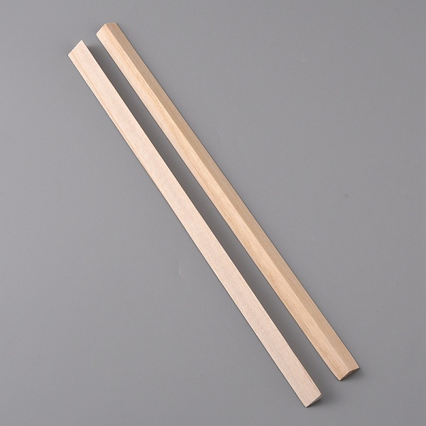 

PandaHall Triangle Wood Sticks, for Modeling DIY Hobby Crafts Woodworking, BurlyWood, 29x1.6x0.9cm Wood Orange