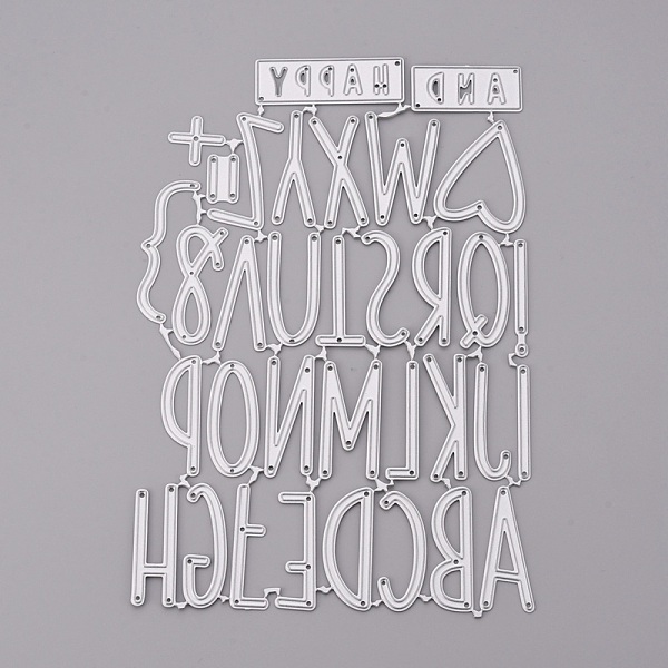 

PandaHall Alphabet Frame Carbon Steel Cutting Dies Stencils, for DIY Scrapbooking/Photo Album, Decorative Embossing DIY Paper Card, Letter...