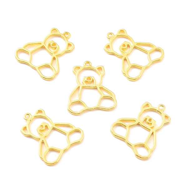 

PandaHall Alloy Open Back Bezel Pendants, for DIY UV Resin, Epoxy Resin, Pressed Flower Jewelry, Cadmium Free & Lead Free, Bear, Golden...
