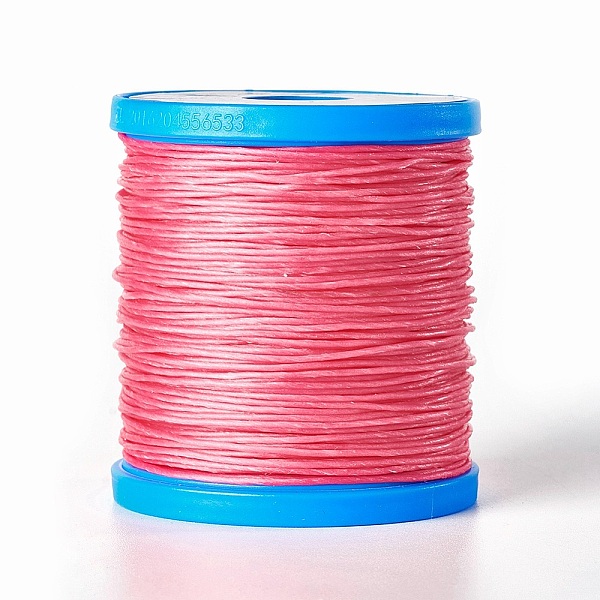 

PandaHall Round Waxed Cords, Micro Macrame Cord, Polyester Leather Sewing Thread, for Bracelets Making, Beading, Crafting, Bookbinding , Hot..., Pink