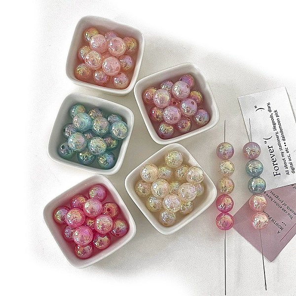 Opaque Acrylic Beads - image