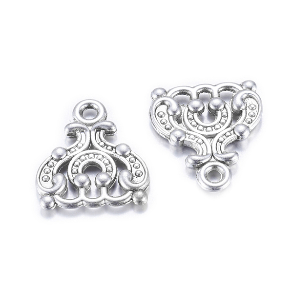 

PandaHall Tibetan Style Links, Lead Free and Cadmium Free, Antique Silver, 14.5x13x2.5mm, Hole: 2mm Alloy Others