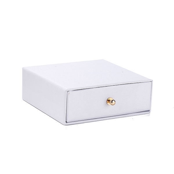 

PandaHall Square Paper Drawer Jewelry Set Box, with Brass Rivet, for Earring, Ring and Necklace Gifts Packaging, White, 10x10x3~3.2cm Paper...