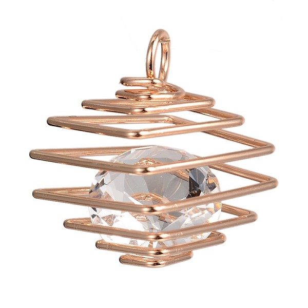 

PandaHall Cube Iron Resin Rhinestone Wire Pendants, Light Gold, 33x33x31mm, Hole: 5mm Iron+Resin Cube