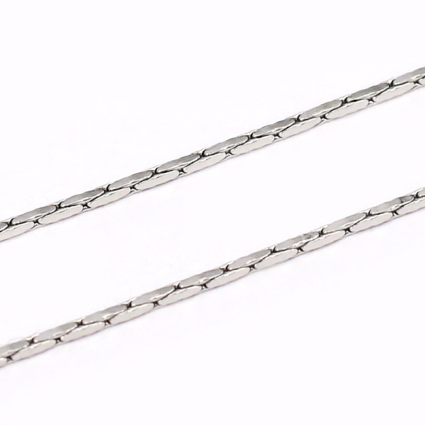 

PandaHall 304 Stainless Steel Cardano Chains, Soldered, Stainless Steel Color, 0.8x0.4mm 304 Stainless Steel