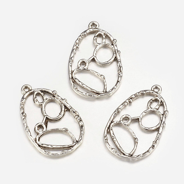 

PandaHall Tibetan Style Alloy Pendants, Lead Free and Cadmium Free, Drop, Antique Silver, 34x21x2mm, Hole: 2mm Alloy Teardrop Silver