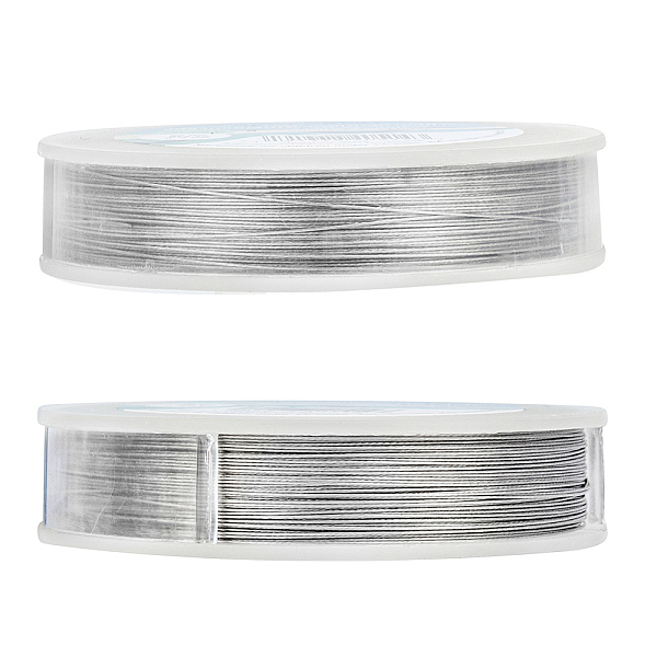 

PandaHall BENECREAT 394-Feet 0.01inch (0.3mm) 7-Strand LightGrey Bead String Wire Nylon Coated Stainless Steel Wire for Necklace Bracelet..., Gray