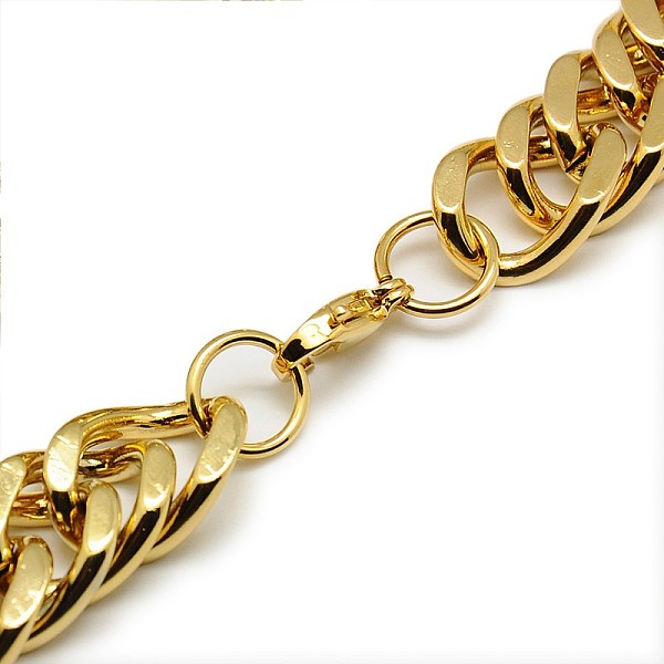 Fashionable 304 Stainless Steel Cuban Link Chain Necklaces