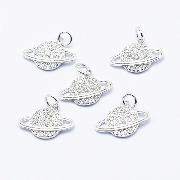 

PandaHall Brass Micro Pave Cubic Zirconia Pendants, Cadmium Free & Nickel Free & Lead Free, Earth, Platinum, 12x16.5x2mm, Hole: 3mm..., Clear