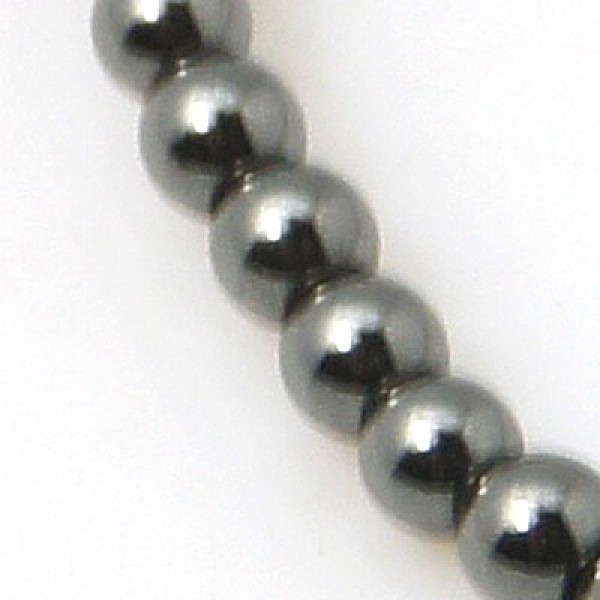 

PandaHall Non-magnetic Synthetic Hematite Beads Strands, Grade A, Round, Black, 2mm, Hole: 1mm, 15.7 inch Non-magnetic Hematite Round Black