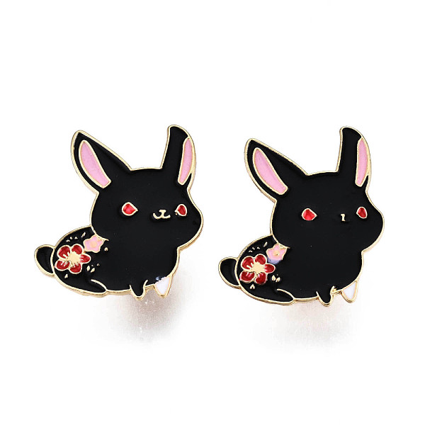 

PandaHall Cat with Flower Enamel Pin, Animal Alloy Brooch for Backpack Clothes, Nickel Free & Lead Free, Light Gold, Black, 29.5x27mm, Pin...