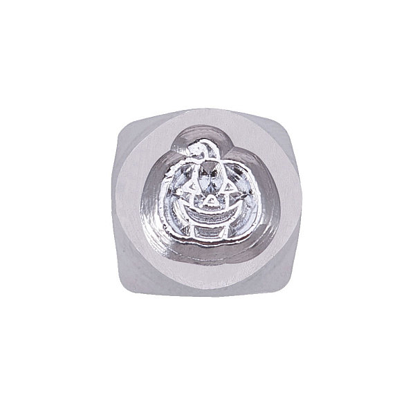 

PandaHall Iron Metal Stamps, for Imprinting Metal, Plastic, Wood, Leather, Pumpkin, 65.5x10mm Iron