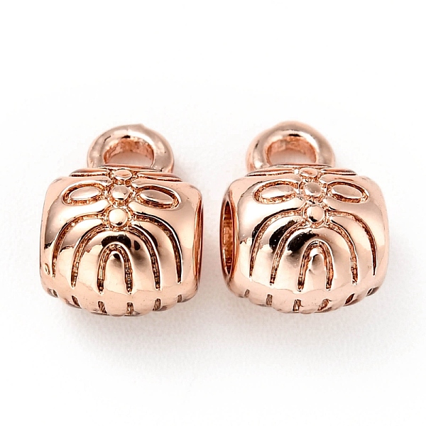 

PandaHall Rack Plating Brass Tube Bails, Barrel Loop Bail Beads, Cadmium Free & Lead Free, Long-Lasting Plated, Rose Gold, 8.5x6x5.8mm, Hole...