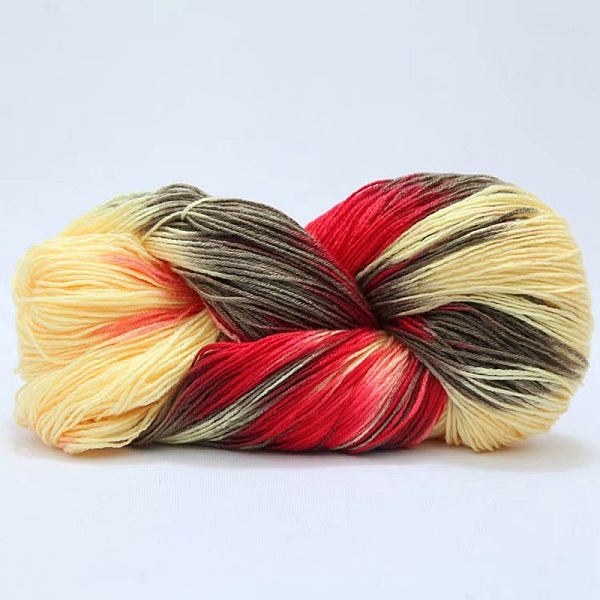 

PandaHall Acrylic Fiber Yarn, Gradient Color Yarn, Colorful, 2~3mm, about 50g/roll Acrylic Fiber