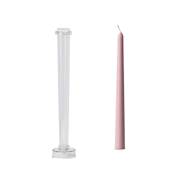 

PandaHall DIY Plastic Taper Candle Molds, Candle Making Molds, for Resin Casting Epoxy Mold, Clear, 5.1x26.8cm, Hole: 2.5mm, Inner Diameter...
