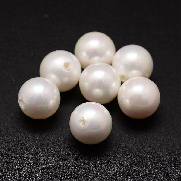 

PandaHall Shell Pearl Beads, Round, Grade A, Half Drilled, White, 12mm, Hole: 1.2mm Shell Pearl Round White