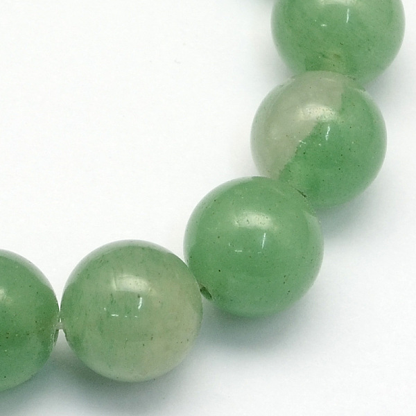 

PandaHall Natural Green Aventurine Round Beads Strands, 6.5mm, Hole: 1mm, about 63pcs/strand, 15.5 inch Green Aventurine Round