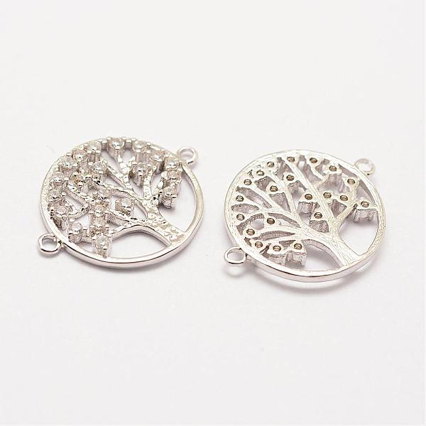 

PandaHall Brass Micro Pave Grade AAA Cubic Zirconia Links, Long-Lasting Plated, Tree of Life, Cadmium Free & Nickel Free & Lead Free, Real...