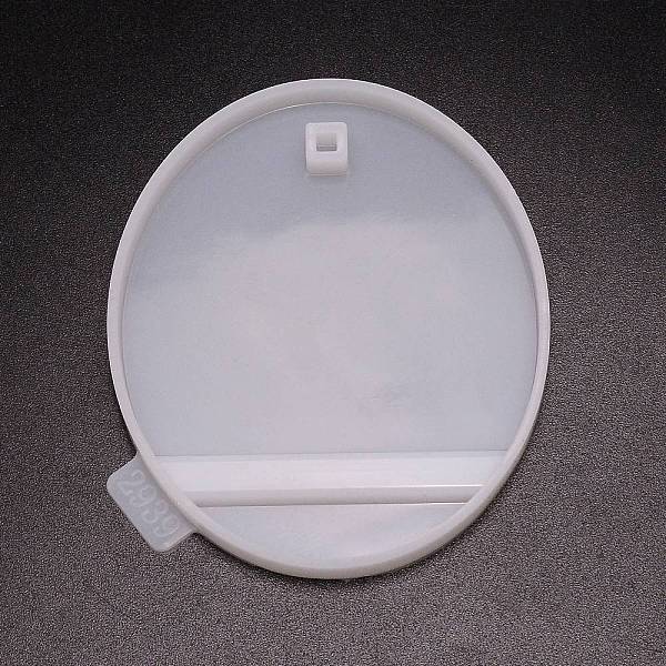 

PandaHall DIY Mobile Phone Holders Silicone Mold, Resin Casting Molds, For UV Resin, Epoxy Resin Jewelry Making, Oval, White, 104x90x9mm...