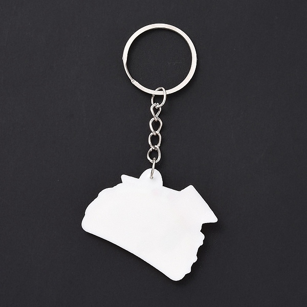 

PandaHall Cartoon PVC Plastic Keychain, for Mexican Holiday Party Decoration Gift Keychain, Taco Charms, Food Pattern, 9.2cm, Pendant..., Yellow