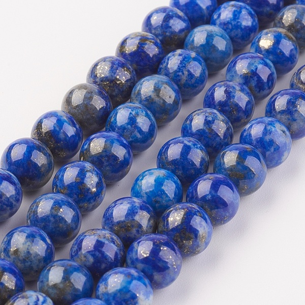 

PandaHall Natural Lapis Lazuli Beads Strands, Round, 8mm, Hole: 1mm, about 45pcs/strand, 15 inch(38.1cm) Lapis Lazuli Round