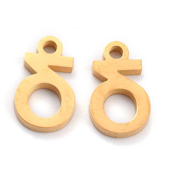 

PandaHall 304 Stainless Steel Pendants, Matte Style, Greek Alphabet, Golden Color, Letter.D, Letter.D: 11x7x1.5mm, Hole: 1.5mm 304 Stainless...