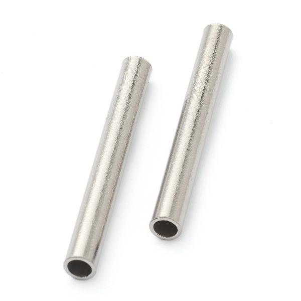 

PandaHall 304 Stainless Steel Beads, Tube Beads, Stainless Steel Color, 40x4.5mm, Hole: 3mm 304 Stainless Steel Tube