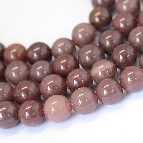 

PandaHall Natural Purple Aventurine Round Bead Strands, 8~8.5mm, Hole: 1mm, about 47pcs/strand, 15.5 inch Purple Aventurine Round