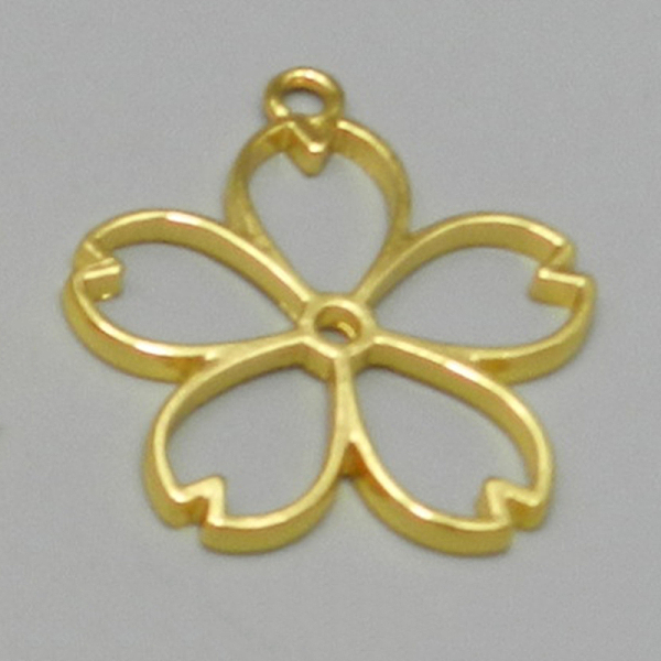 

PandaHall Alloy Open Back Bezel Pendants, For DIY UV Resin, Epoxy Resin, Pressed Flower Jewelry, Sakura, Golden, 35x31mm Alloy Flower