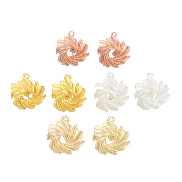 

PandaHall Alloy Stud Earring Findings, with Loop, Brass Pins and Ear Nuts/Earring Backs, Long-Lasting Plated, Flower, Mixed Color, 22x18.5mm...