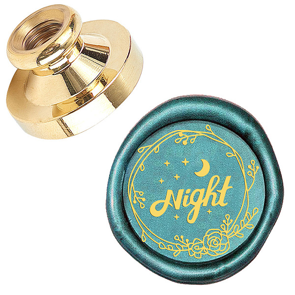 

PandaHall Wax Seal Brass Stamp Head, for Wax Seal Stamp, Golden, Word, 25x14.5mm Brass Word