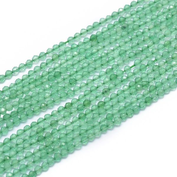 

PandaHall Natural Green Onyx Agate Beads Strands, Faceted, Round, 2mm, Hole: 0.5mm, about 169pcs/strand, 15.7 inch(40cm) Green Onyx Agate...