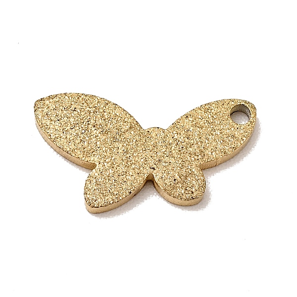 

PandaHall 304 Stainless Steel Pendants, Textured, Butterfly, Golden, 7x13x1mm, Hole: 1mm 304 Stainless Steel Butterfly