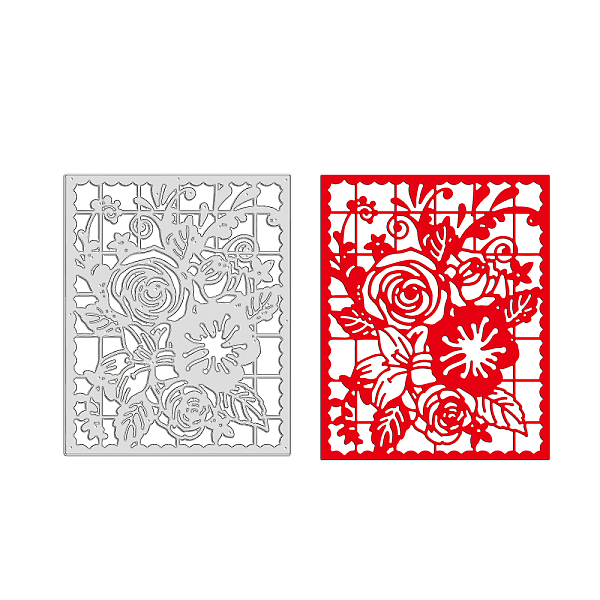 

PandaHall Carbon Steel Cutting Dies Stencils, for DIY Scrapbooking/Photo Album, Decorative Embossing DIY Paper Card, Flower Pattern...