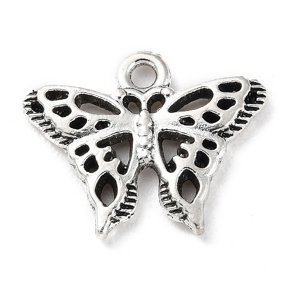 

PandaHall Tibetan Style Alloy Pendants, Butterfly Charm, Antique Silver, 15x18x2mm, Hole: 1.6mm, about 454pcs/500g Alloy Butterfly