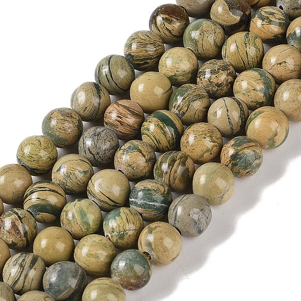 

PandaHall Natural Verdite Stone Beads Strands, Round, 6mm, Hole: 1mm, about 61~67pcs/strand, 15.16''(38.5cm) Natural Gemstone Round