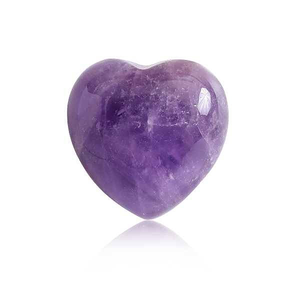 

PandaHall Natural Amethyst Healing Stones, Heart Love Stones, Pocket Palm Stones for Reiki Ealancing, Heart, 15x15x10mm Amethyst Heart