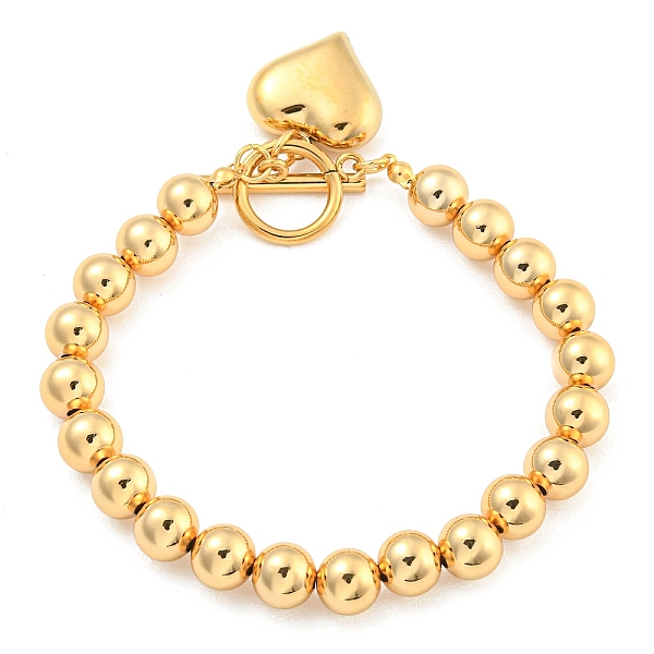 

PandaHall 304 Stainless Steel Pendants Bracelet, with Toggle Clasps, Heart, Real 18K Gold Plated, 8-3/4 inch(22.1cm) 304 Stainless Steel...